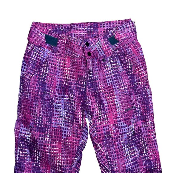 ❄️ Arctix Women's Pink Purple Print Insulated Snow Pants SZ S Adjustable Waist - Picture 3 of 6